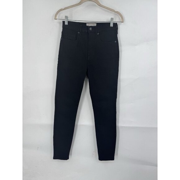 EVERLANE The High-Rise Skinny Jean Ankle Womens Size 27 Black Denim Dark Wash - Picture 2 of 9